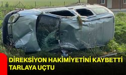 Direksiyon Hakimiyetini Kaybetti, Tarlaya Uçtu