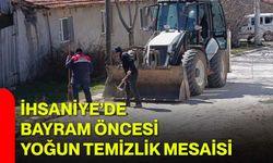 İhsaniye’de Bayram Öncesi Yoğun Temizlik Mesaisi