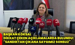 Başkan Köksal dikkat çeken açıklamalarda bulundu: “Sandıktan çıkana saygımız sonsuz”