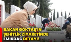 Bakan Göktaş'ın şehitlik ziyaretinde Emirdağ detayı!