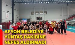 Afyon Belediye Yüntaş rakibine nefes aldırmadı