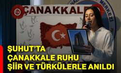 Şuhut’ta Çanakkale ruhu şiir ve türkülerle anıldı