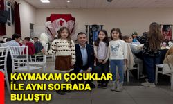 Kaymakam çocuklar ile aynı sofrada buluştu