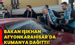 Bakan Işıkhan, Afyonkarahisar’da kumanya dağıttı!