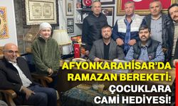 Afyonkarahisar’da ramazan bereketi: Çocuklara cami hediyesi!