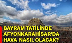 Bayram tatilinde Afyonkarahisar’da hava nasıl olacak?