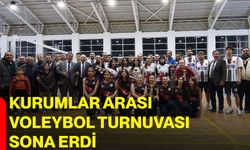 Kurumlar Arası Voleybol Turnuvası sona erdi