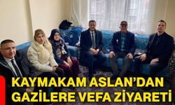 Kaymakam Aslan’dan gazilere vefa ziyareti