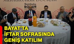 Bayat’ta iftar sofrasında geniş katılım