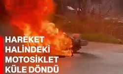 Hareket Halindeki Motosiklet Küle Döndü