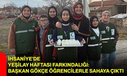 İhsaniye’de Yeşilay Haftası Farkındalığı: Başkan Gökçe Öğrencilerle Sahaya Çıktı