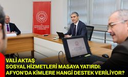 Vali Aktaş Sosyal Hizmetleri Masaya Yatırdı: Afyon’da Kimlere Hangi Destek Veriliyor?
