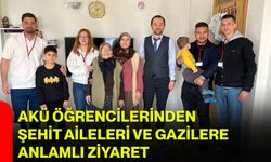 AKÜ Öğrencilerinden Şehit Aileleri Ve Gazilere Anlamlı Ziyaret
