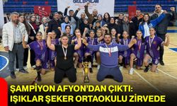 Şampiyon Afyon’dan Çıktı: Işıklar Şeker Ortaokulu Zirvede