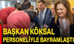 Başkan Köksal Personeliyle Bayramlaştı
