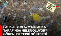 Park Afyon AVM’nin arka tarafında neler oluyor? Görenler tepki gösterdi
