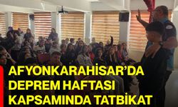 Afyonkarahisar’da Deprem Haftası Kapsamında Tatbikat