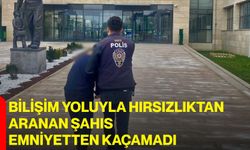 Bilişim Yoluyla Hırsızlıktan Aranan Şahıs Emniyetten Kaçamadı