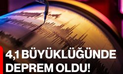 4,1 Büyüklüğünde Deprem Oldu