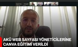 AKÜ WEB Sayfası Yöneticilerine Canva Eğitimi Verildi