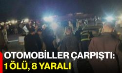 Otomobiller Çarpıştı: 1 Ölü, 8 Yaralı