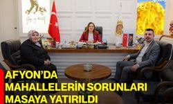 Afyon’da Mahallelerin Sorunları Masaya Yatırıldı