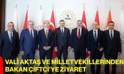 Vali Aktaş ve Milletvekillerinden Bakan Çiftçi’ye Ziyaret