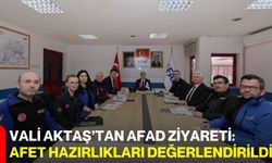 Vali Aktaş’tan AFAD Ziyareti: Afet Hazırlıkları Değerlendirildi