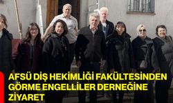 AFSÜ Diş Hekimliği Fakültesinden Görme Engelliler Derneğine Ziyaret