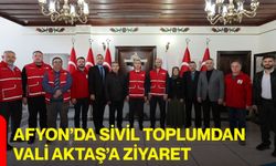 Afyon’da Sivil Toplumdan Vali Aktaş’a Ziyaret
