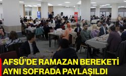 AFSÜ’de Ramazan Bereketi Aynı Sofrada Paylaşıldı