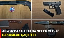 Afyon’da 1 Haftada Neler Oldu? Rakamlar Şaşırttı