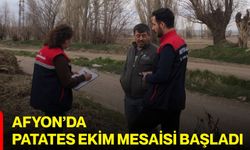 Afyon’da Patates Ekim Mesaisi Başladı