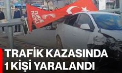 Trafik Kazasında 1 Kişi Yaralandı