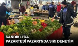 Sandıklı’da Pazartesi Pazarı’nda Sıkı Denetim