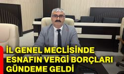 İl Genel Meclisinde esnafın vergi borçları gündeme geldi