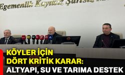 Köyler için dört kritik karar: Altyapı, su ve tarıma destek
