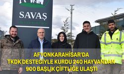 Afyonkarahisar’da TKDK Desteğiyle Kurdu, 240 Hayvandan 900 Başlık Çiftliğe Ulaştı