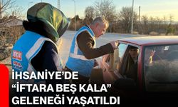 İhsaniye’de “İftara Beş Kala” Geleneği Yaşatıldı