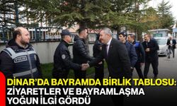 Dinar’da Bayramda Birlik Tablosu: Ziyaretler ve Bayramlaşma Yoğun İlgi Gördü