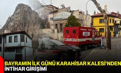 Bayramın ilk günü Karahisar Kalesi’nden intihar girişimi