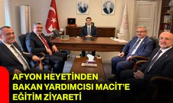 Afyon Heyetinden Bakan Yardımcısı Macit’e Eğitim Ziyareti