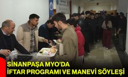 Sinanpaşa MYO’da İftar Programı ve Manevi Söyleşi