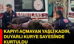 Kapıyı Açmayan Yaşlı Kadın, Duyarlı Kurye Sayesinde Kurtuldu