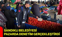 Sandıklı Belediyesi Pazarda Denetim Gerçekleştirdi