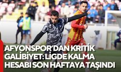 Afyonspor’dan Kritik Galibiyet: Ligde Kalma Hesabı Son Haftaya Taşındı
