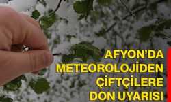 Afyon’da meteorolojiden çiftçilere don uyarısı
