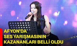 Afyon’da ses yarışmasının kazananları belli oldu