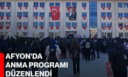 Afyon’da anma programı düzenlendi