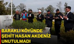Baraklı Köyünde Şehit Hasan Akdeniz Unutulmadı